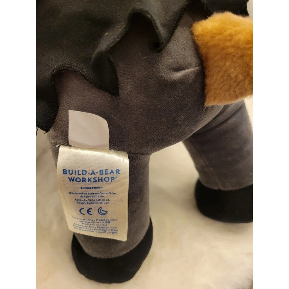 RARE Build-A-Bear Batman Teddy Bear Plush with Cape Retired